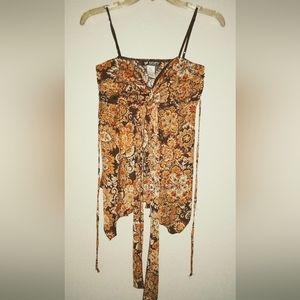 Spaghetti strap retro size small top